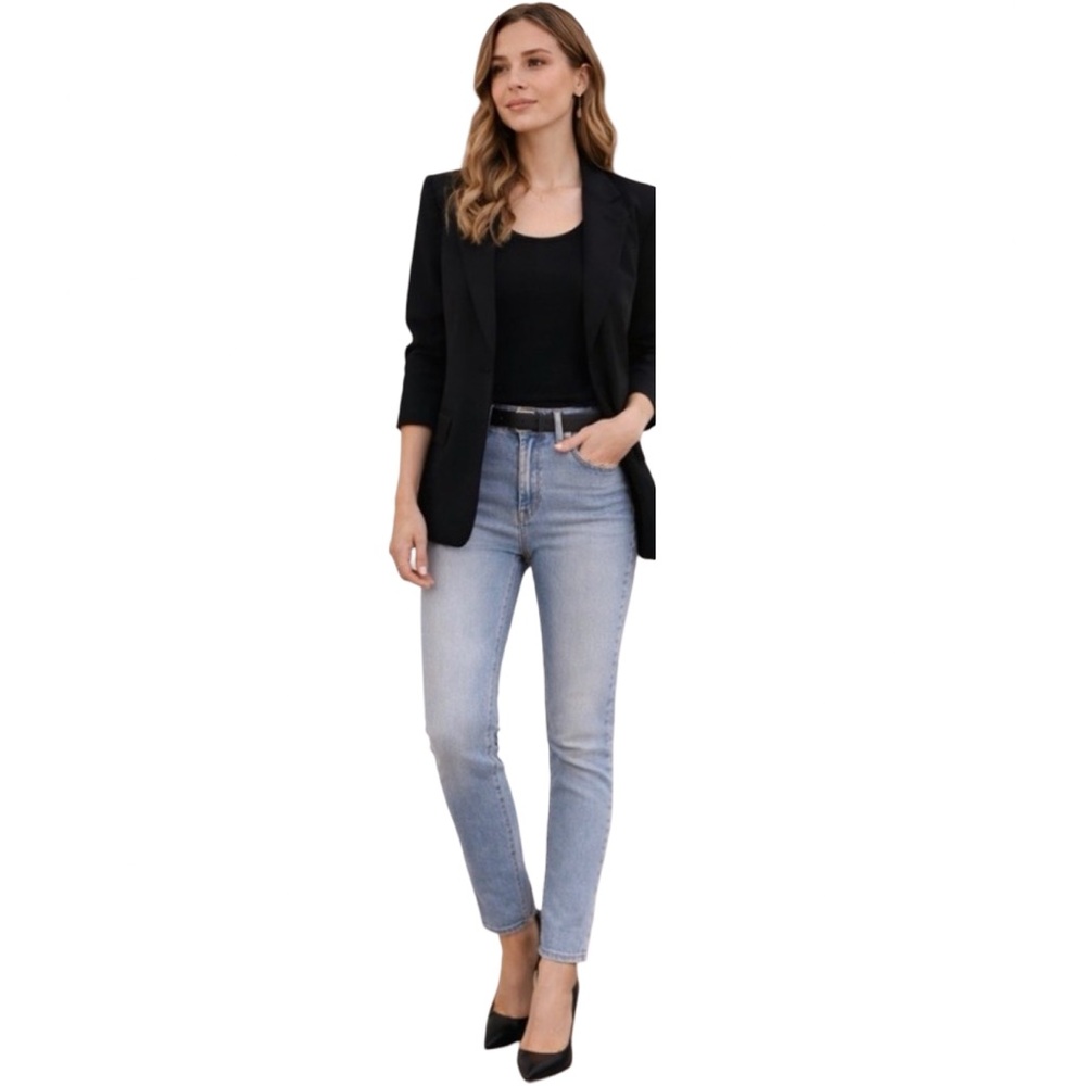 Rag & Bone Asher Light Wash Slim Jeans | Size 27 |‎ Frayed hem